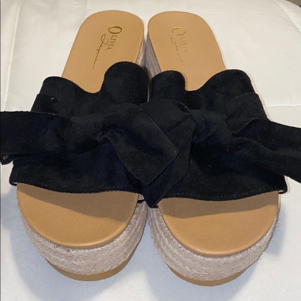 Black platform sandals - Picture 3 of 3